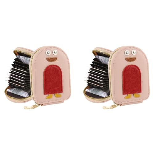 PALAY® Girls Card Bag Travel Holder with 10 Compartments Wallet Organizer Zipper Pouch PU Cartoon Penguin RFID Blocking Pink 2 PCS PALAY® Girls Card Bag Travel Holder with 10 Compartments Wallet Organizer Zipper Pouch PU Cartoon Penguin RFID Blocking Pink 2 PCS